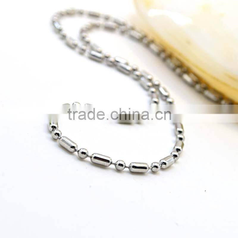 Beaded Necklaces Type Stainless Steel Jewelry Main Material Bead necklace
