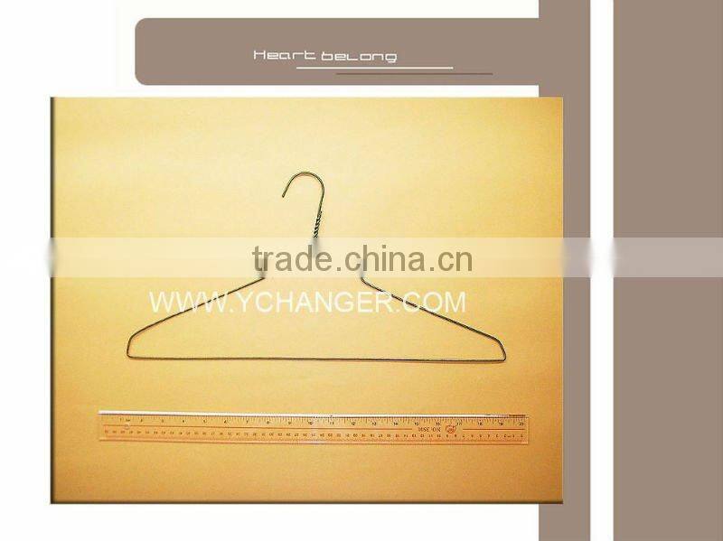 Gold Tone Big Metal Laundry Wire Hanger (GT-BM18B)