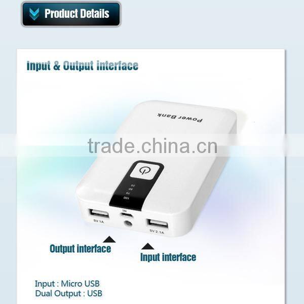 11200mA double usb portable charger power bank with led indicator MP019