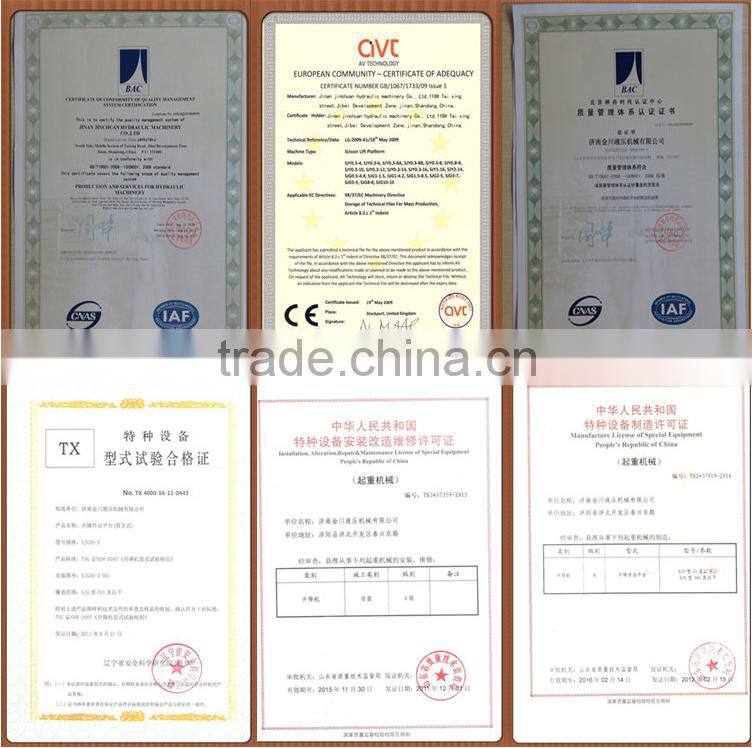 Disabled People Telescopic Electric Hydraulic Stair Lift For Disabled People