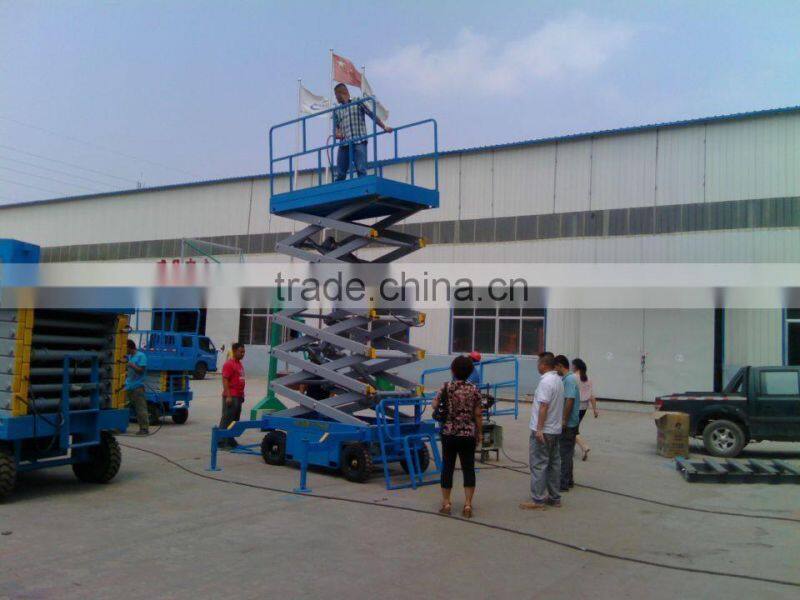 portable hydraulic lift platform scissor mobile elevating platform