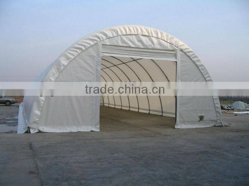 JQR W30XL85XH15FT STEEL FRAME PE300GSM/PVC610GSM WATERPROOF FIRE-RESISTANT RUSTPROOF UV-RESISTANT COVER FABRIC STORAGE TENT