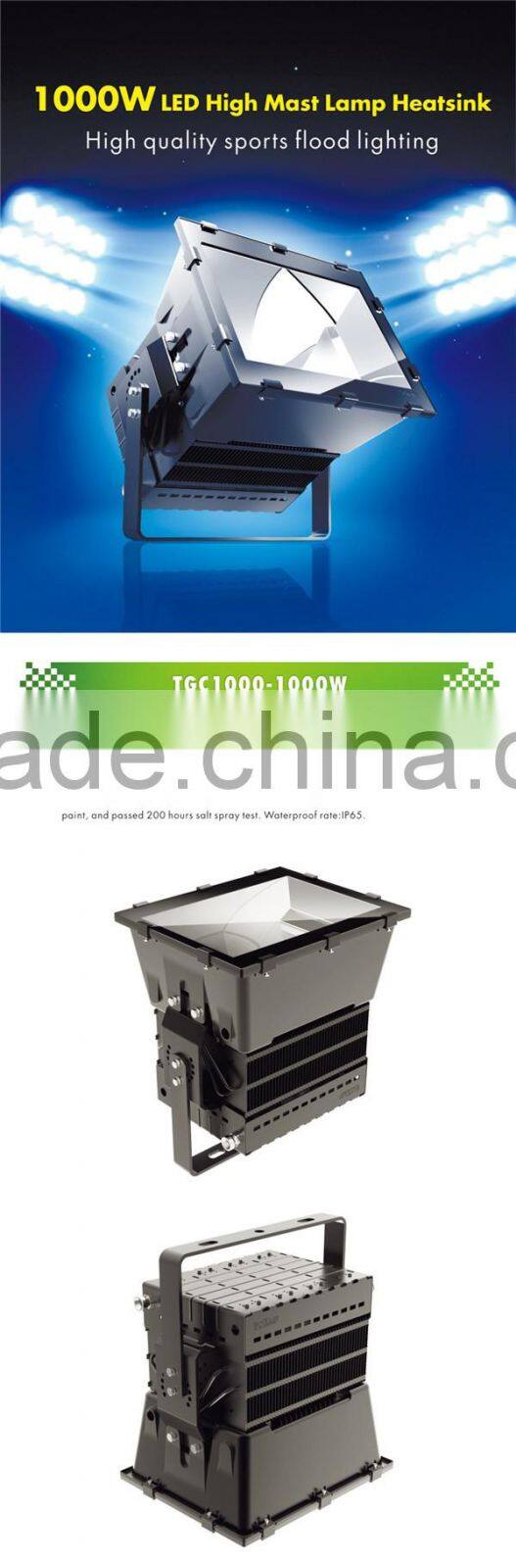 Most Powerful Outdoor IP65 1000 watt LED Flood Light for Stadium/Football Field/Tennis Court