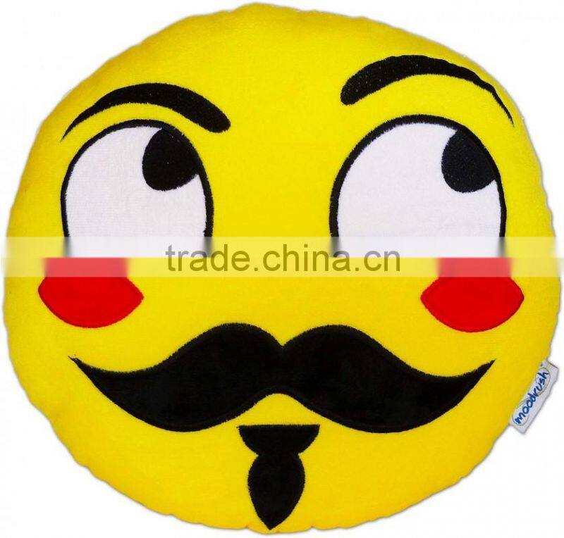Hot Sale Soft plush emoji pillow stuffed toys, qq emoji plush pillow