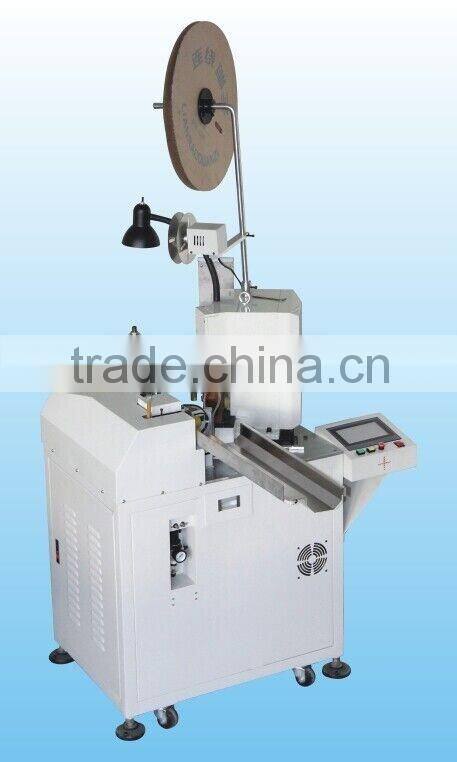 Automatic single-head and dual-line terminal crimping machine