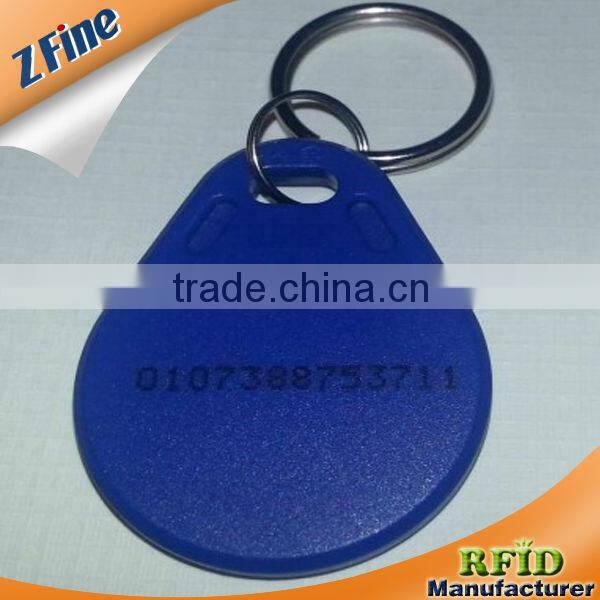 Red NTAG213 NFC Key fob with white logo