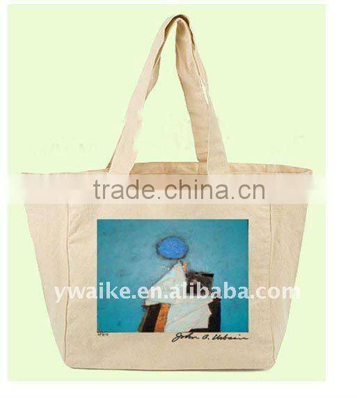 organic cotton shopping tote bag with elegant design