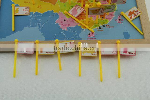 Kids wooden educational toys and map puzzles games