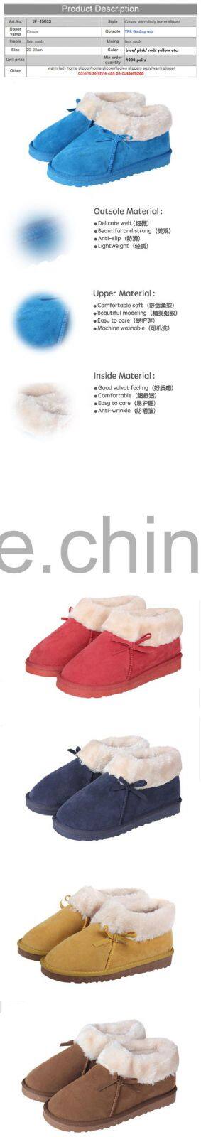 2015 Fahion indoor cotton comfortable soft slipper with led light