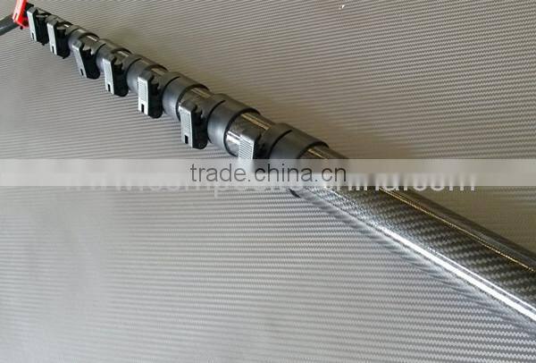 High strength carbon fiber telescoping pole for photography