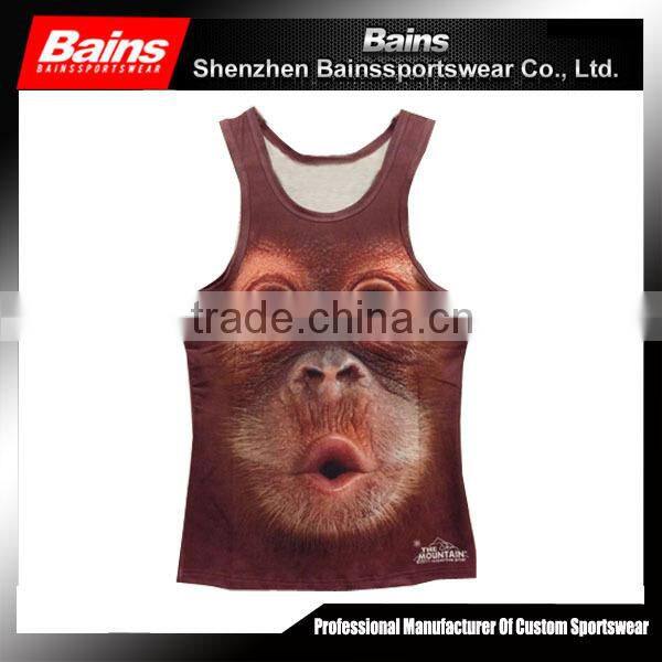 90% polyester 10% cotton dry fit wholesale running singlet in China