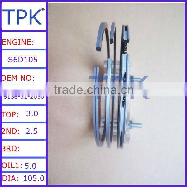 6620-31-2030 6620-31-2020 for komatsu NH220 piston ring