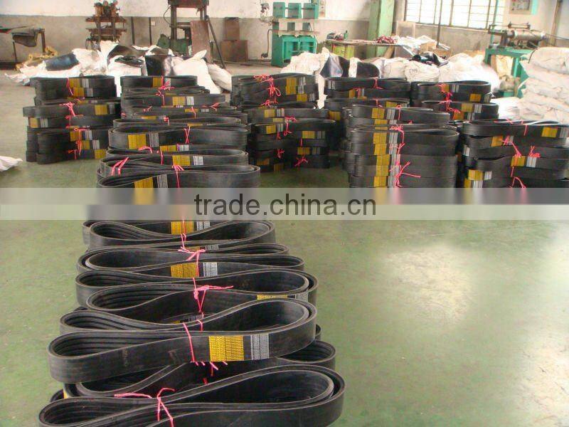 Rubber banded v belt