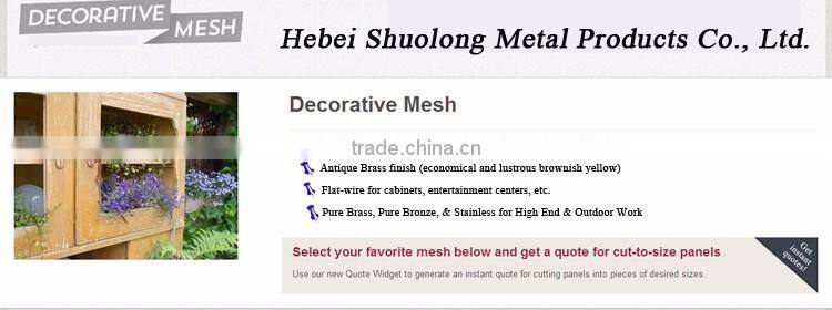 Coil drapery chainlink metal mesh curtain gold color screen