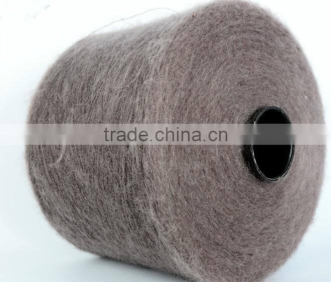 13s 100%wool mohair fancy yarn for knitting/weaving