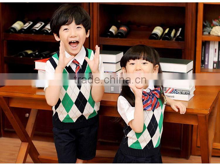 2016 New sweater design kids school uniforms for japanese girls high school uniform wholesale primary school uniform (ulik-012)