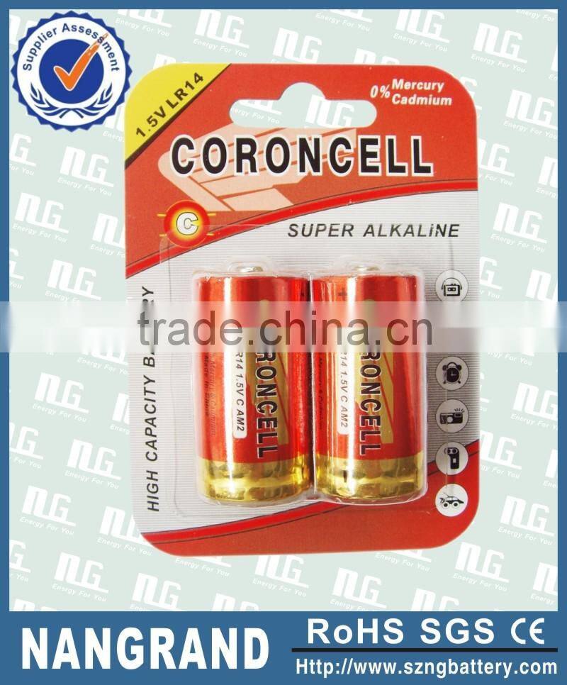 Excellent lr14 c um2 1.5v alkaline battery