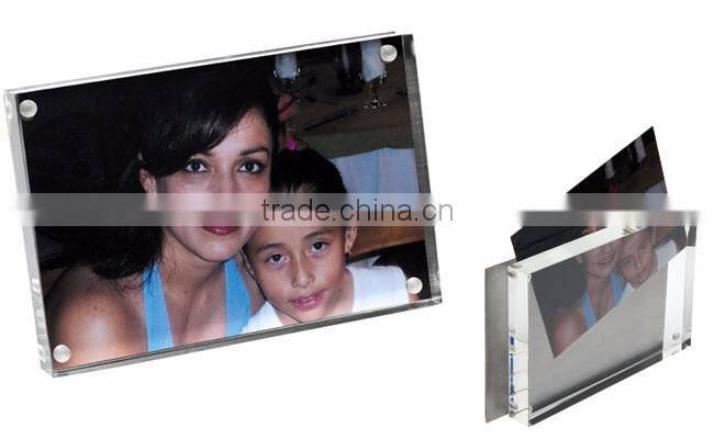 plexi glass acrylic block photo frame
