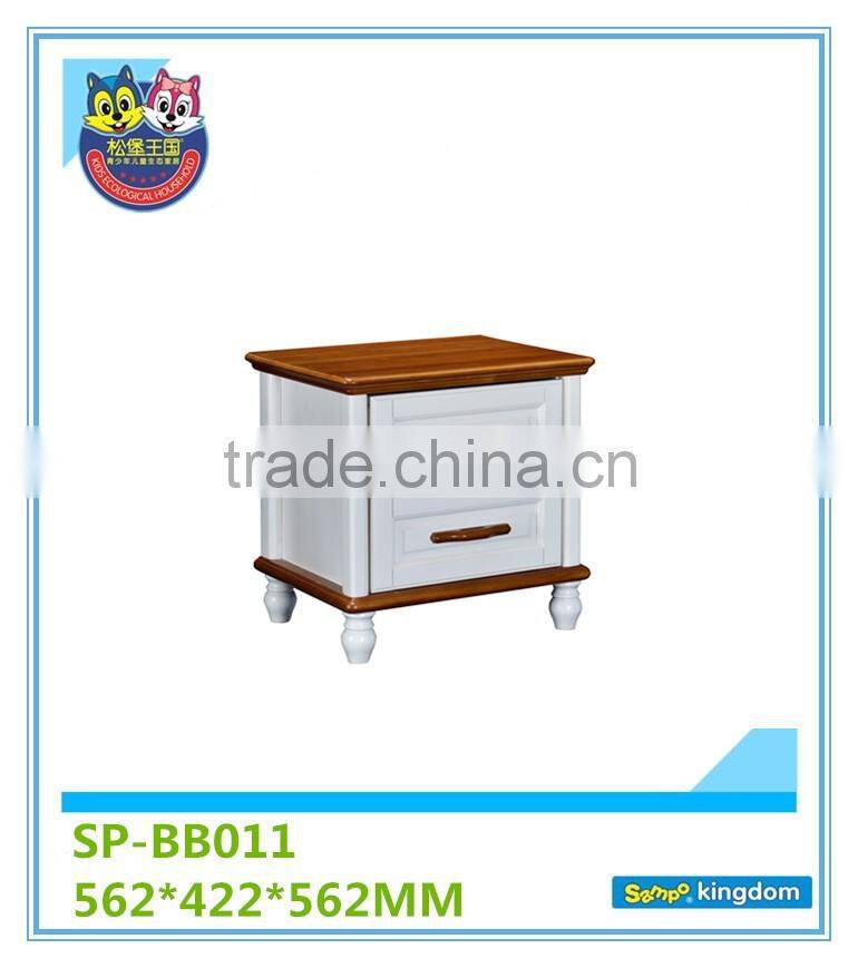 Wooden beside table, for kids,coffee color,practical storage SP-BB011