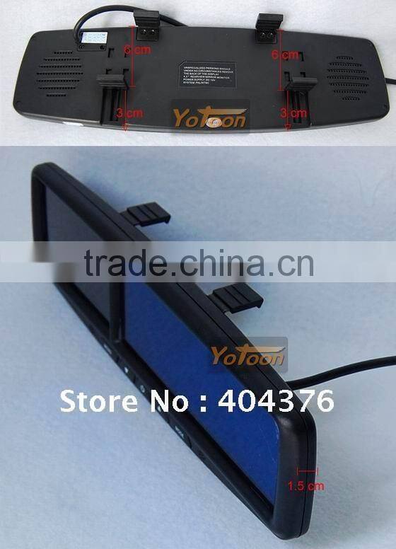 Manufacturer 4.3 inch car tft lcd rear view monitor