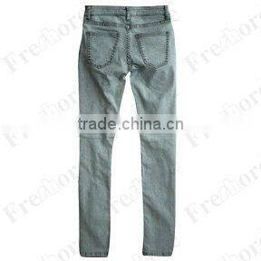 Lady's grey denim jeans