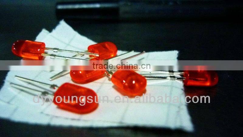 Oval Type 5mm Dip LED Diode (CE&RoHS Compliant)