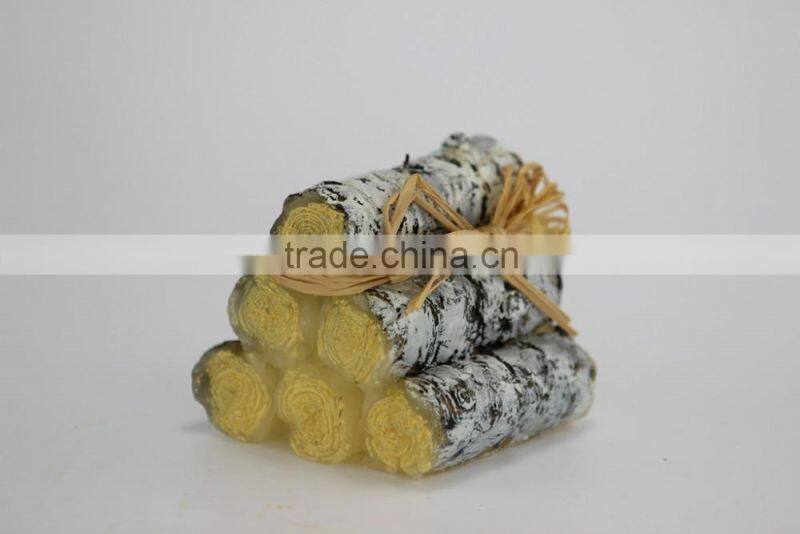 Custom cheap engraved paraffin candle for decoration wholesale