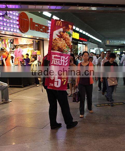 Hot advertising backpack banner