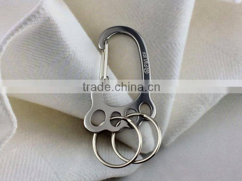 2015 footprint design metal keychain & promotional gift