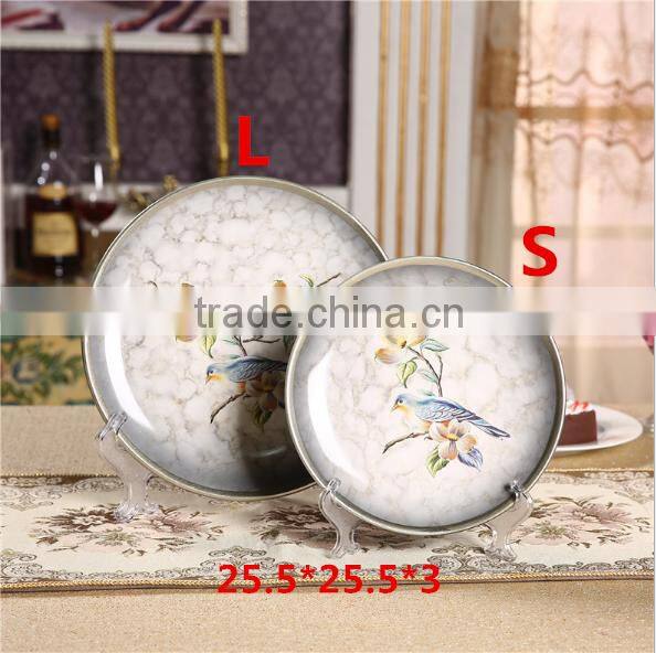 Household Adornment Handicraft Hang Dish Ceramic Furnishing Articles HY1672201