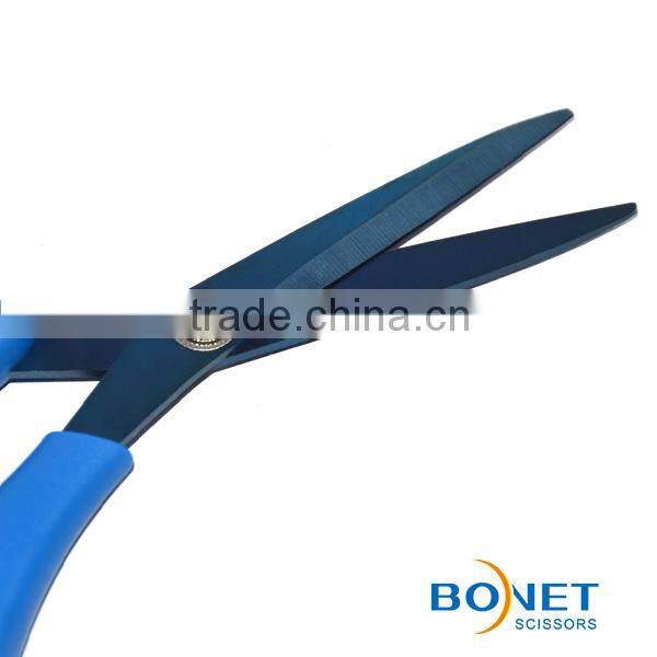 S14005/S14006/S14019 LFGB qualified Titanium coating Tailor cutting Scissors with plastic handle