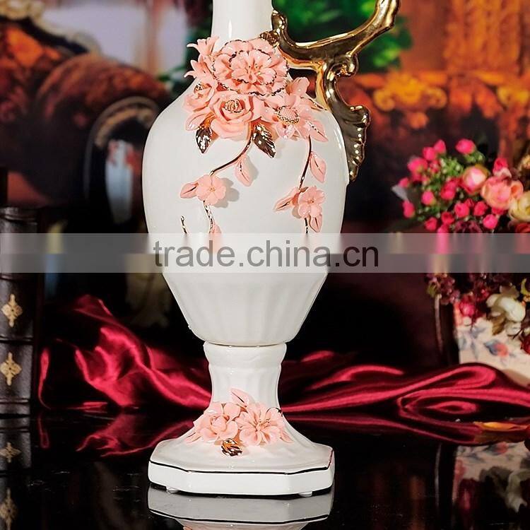 European luxury flower vase handmade designs