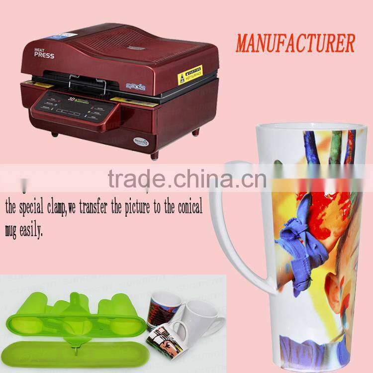 17 OZ sublimation conical white mug with coating for sublimatiom printing hot sale