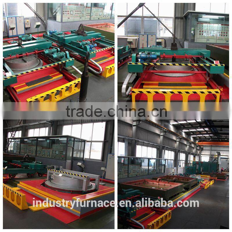 Pit type industrial electrical resistance furnace for quenching tempering