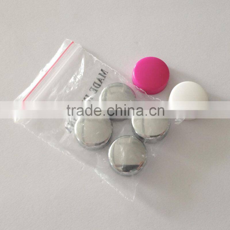 18mm decorative plastic screw cap chrome screw covers for license plate frame