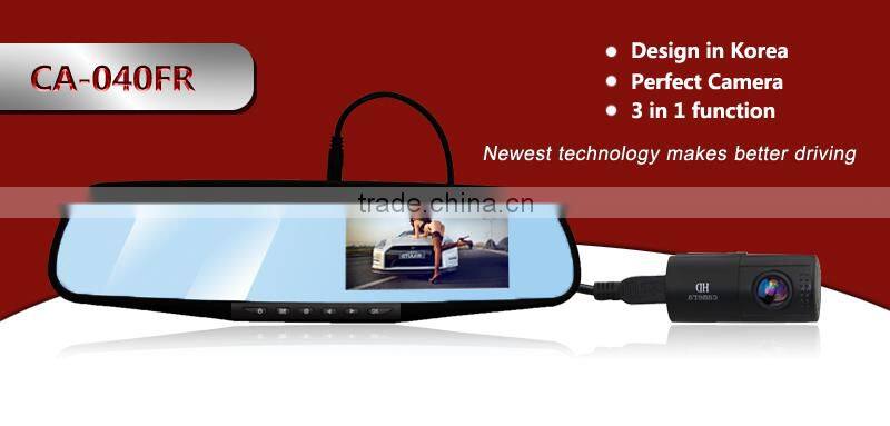 Private OEM Dual Camera 1080P Parking Mode GPS car dvr rearview mirror for world