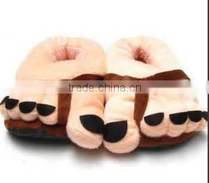 snail shape Plush winter house shoes Slippers / animal shape design warm indoor plush shoes
