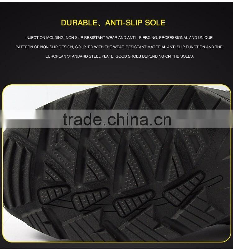 High quality waterproof and antistatic woodland safety shoes