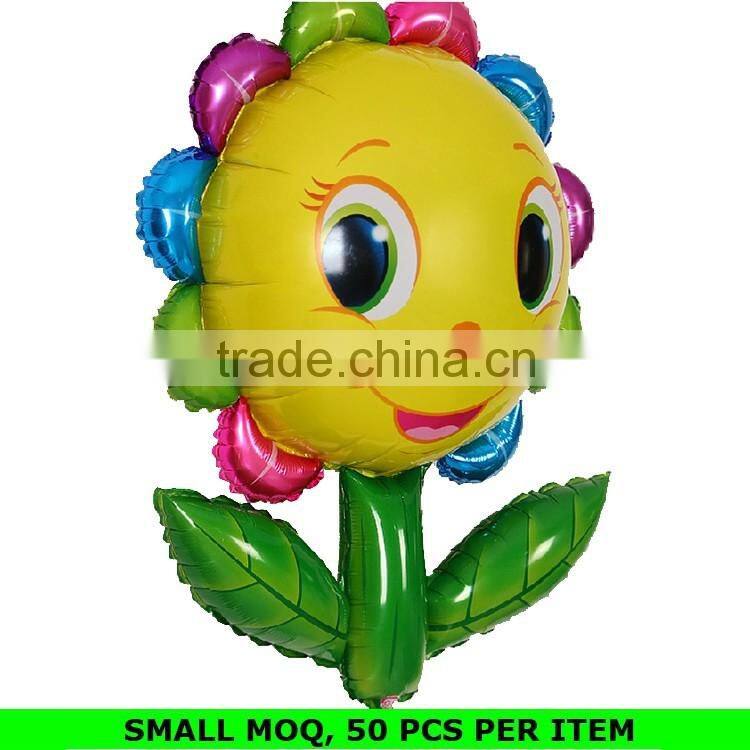 Wholesale Pretty Sunflower Smile Face Big Balloon for Velentine's Day