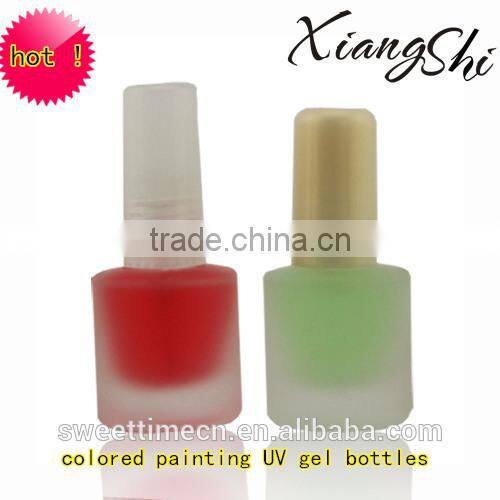 9ml frosted bottles for nail polish cosmetic glass nail polish bottle