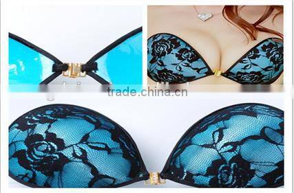 Mature Women wholesale plus size Adhesive Sponge lingerie sexy ladies strapless Sponge bra