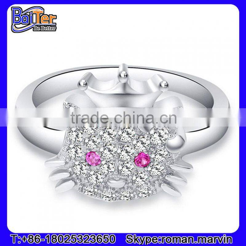 High Polished Stainless Steel Gold Enamel Ring With The Enamel