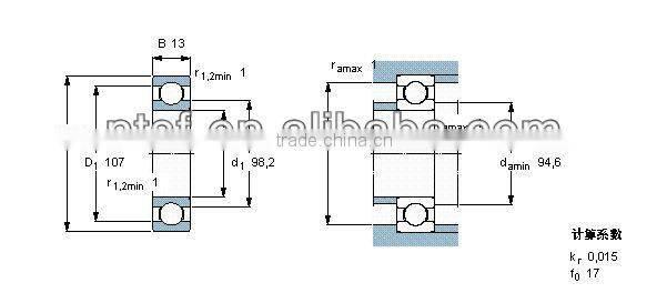 low cost ball linear bearings China ball bearings 61818