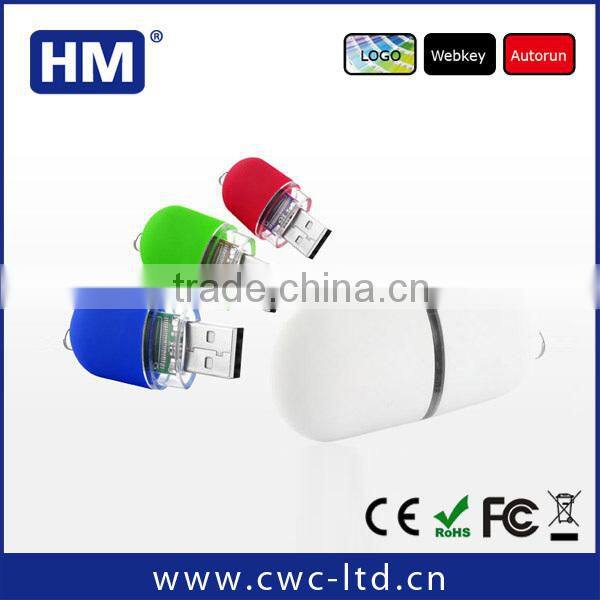 Plastic USB flash drive 2GB4GB8GB FCC/CE/ROHS USB flash drive Custom Solution PVC/SILICONE USB Mode fee 60 USD Mode time 3 days