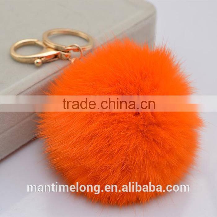 rabbit fur ball keychain rabbit tail keychain rabbit fur key chain