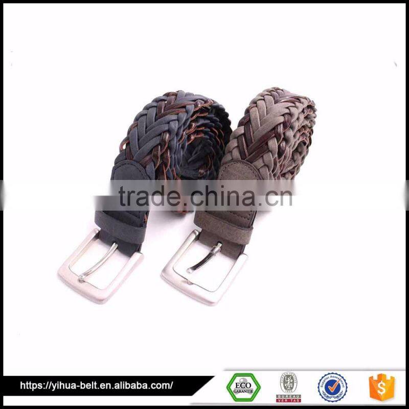promotional Two colors braided rope belt for men