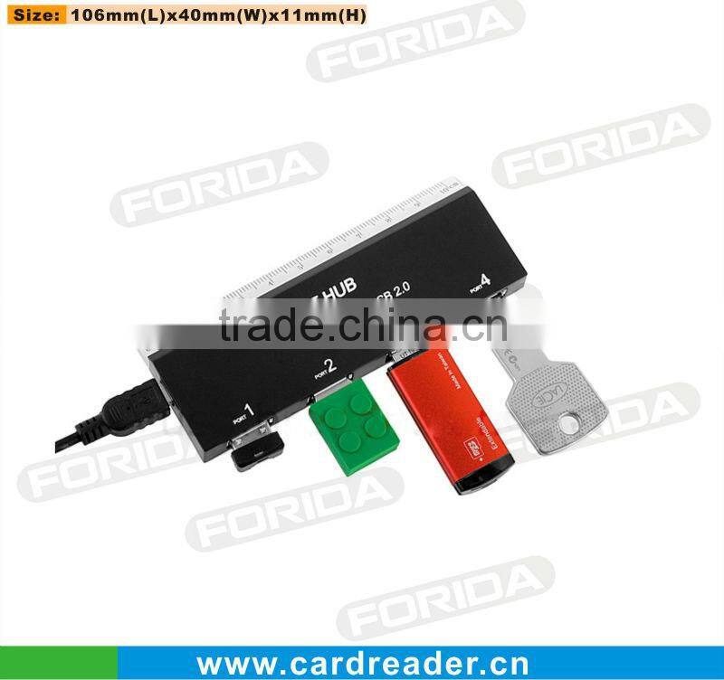 4 port ruler usb hub in ruler design