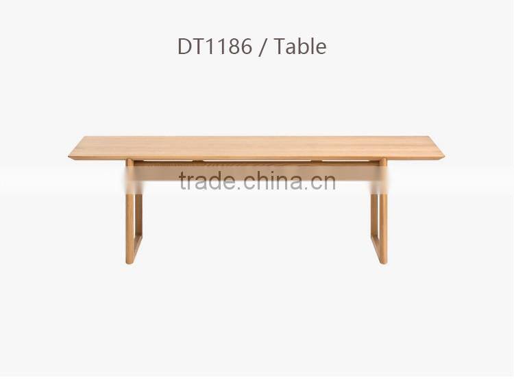 2016 best sale simple design solid wood dining table modern home furniture