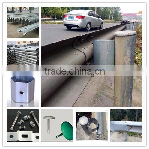 Hot rolled spraying plastics steel road guardrail,highway guardrail for sale