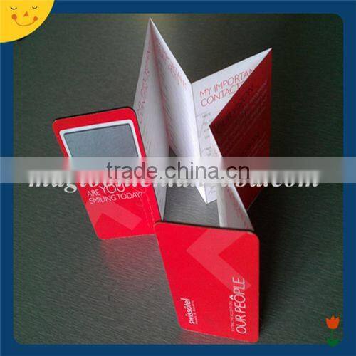 Custom advertising folding magnetic mini phone book